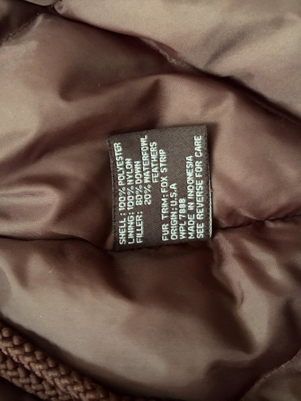 Bromley Sport Extra Long Down Coat Size XL Burgundy Detachable Hood - Picture 5 of 10